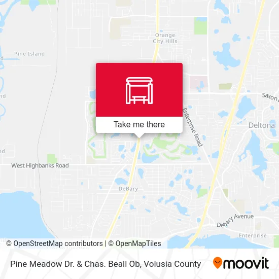 Pine Meadow Dr. & Chas. Beall  Ob map