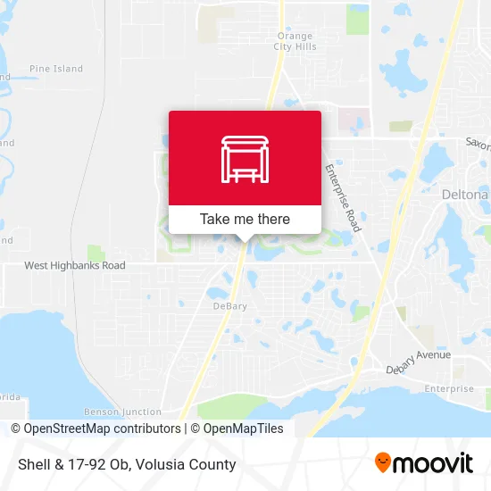 Shell & 17-92 Ob map