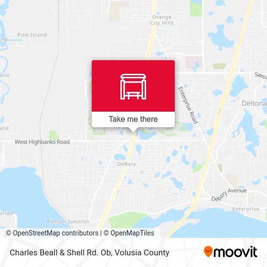 Charles Beall & Shell Rd. Ob map