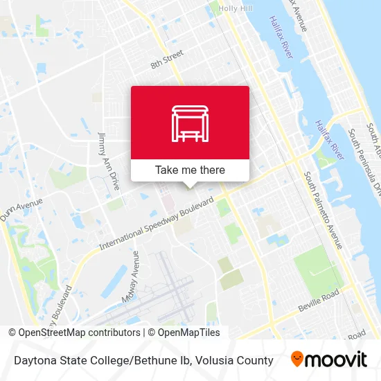 Daytona State College / Bethune Ib map