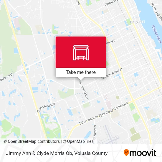 Jimmy Ann & Clyde Morris Ob map