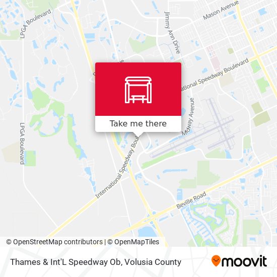 Mapa de Thames & Int'L Speedway Ob