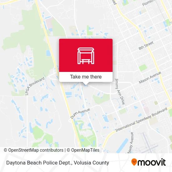 Daytona Beach Police Dept. map