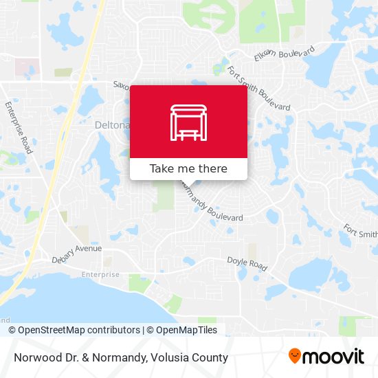 Norwood Dr. & Normandy map