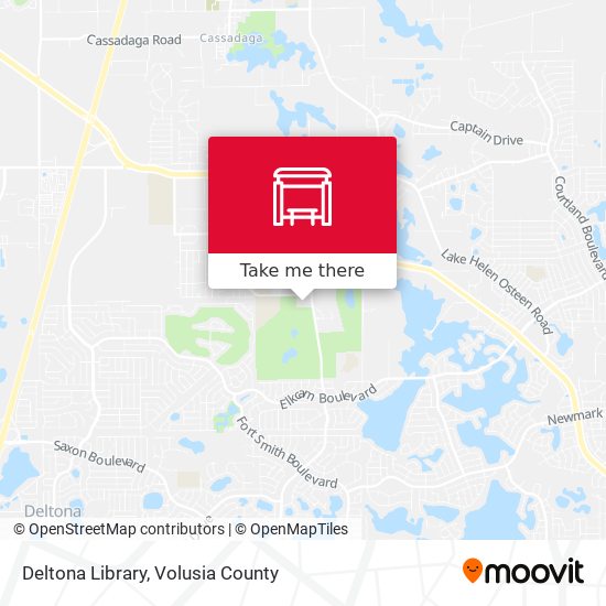 Deltona Library map