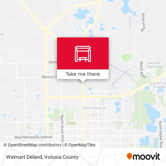 Mapa de Walmart Deland