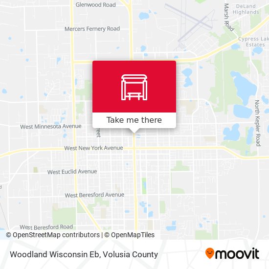 Woodland  Wisconsin Eb map