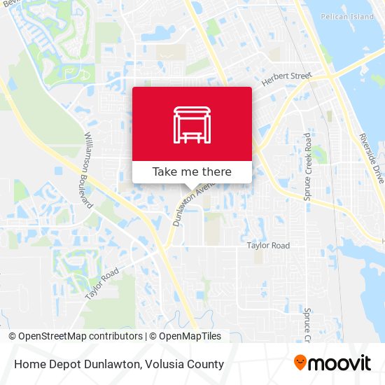 Mapa de Home Depot  Dunlawton