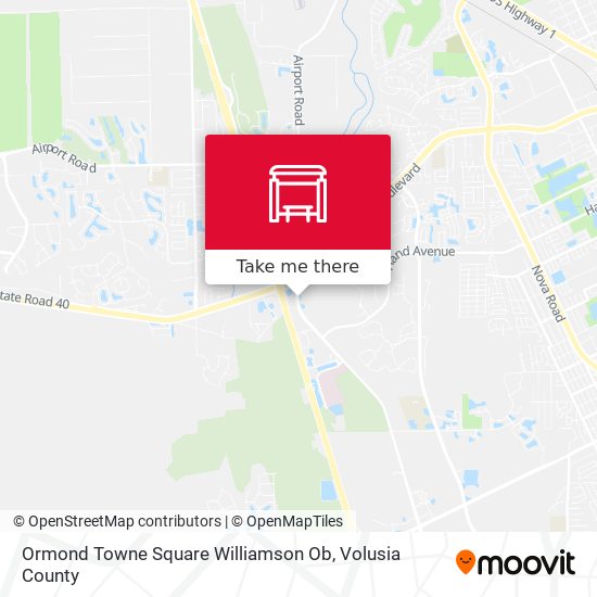 Mapa de Ormond Towne Square   Williamson Ob