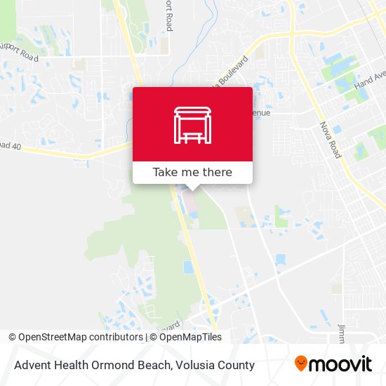 Advent Health Ormond Beach map