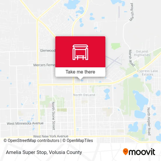 Amelia Super Stop map