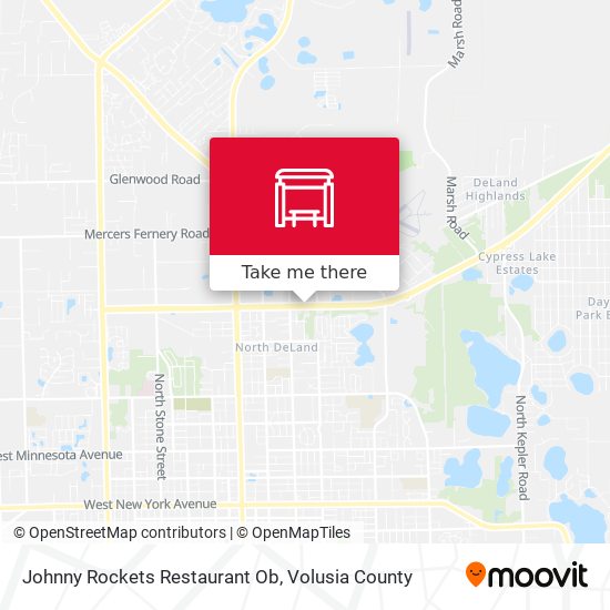 Johnny Rockets Restaurant Ob map