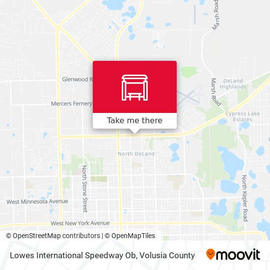 Lowes  International Speedway  Ob map