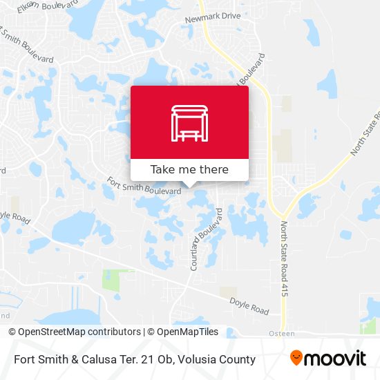 Mapa de Fort Smith & Calusa Ter. 21 Ob