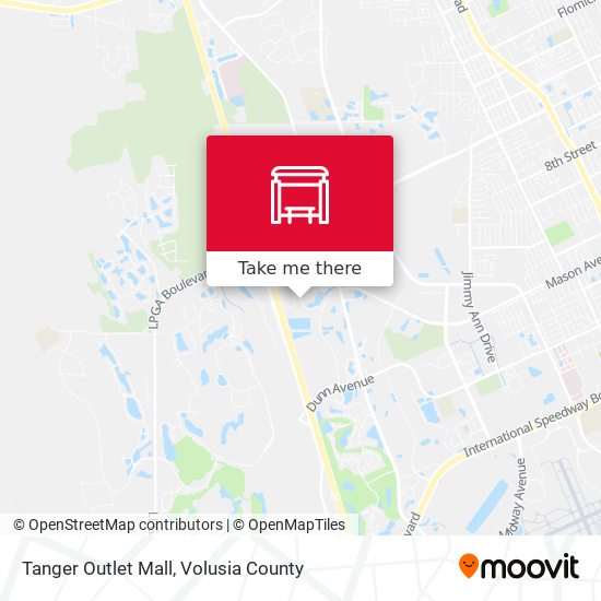 Tanger Outlet Mall map