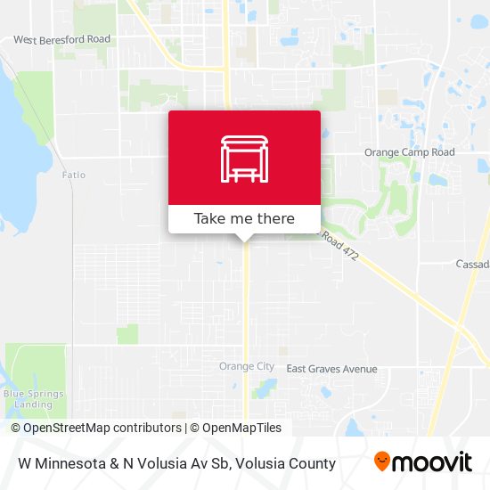 W Minnesota & N Volusia Av Sb map