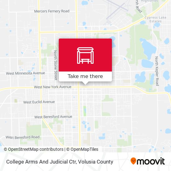 College Arms And Judicial Ctr map