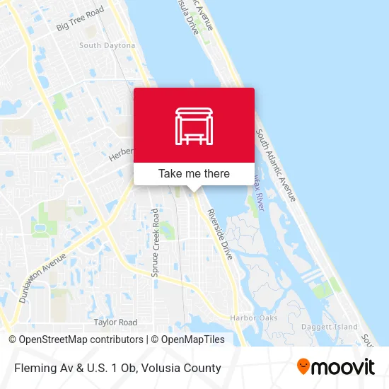 Fleming Av & U.S. 1 Ob map