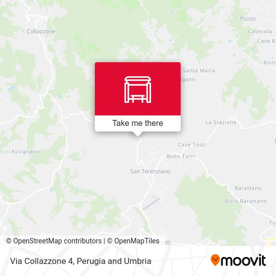 Via Collazzone 4 map