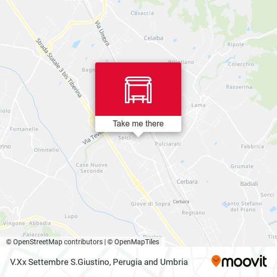 V.Xx Settembre S.Giustino map