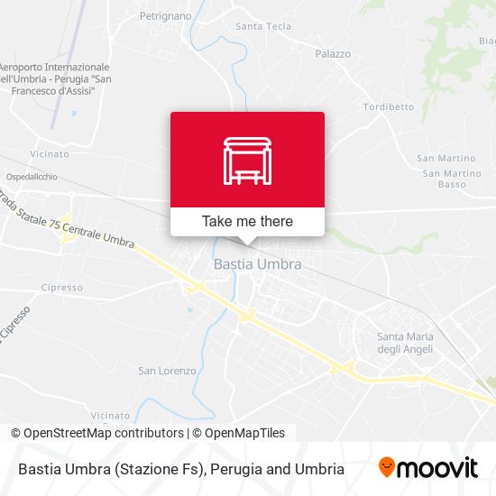 Bastia Umbra (Stazione Fs) map