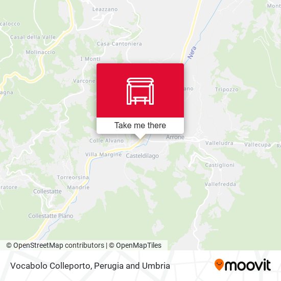 Vocabolo Colleporto map