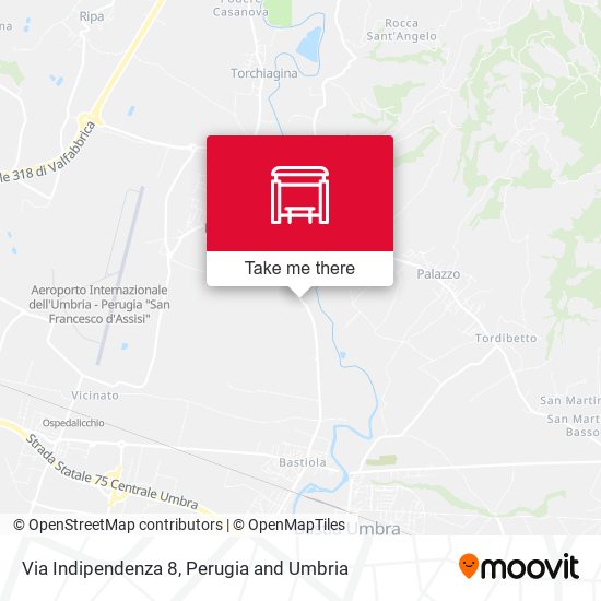 Via Indipendenza 8 map