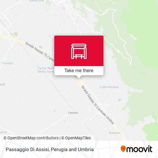 Passaggio Di Assisi map