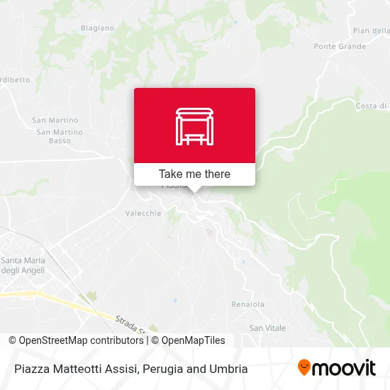 Piazza Matteotti Assisi map