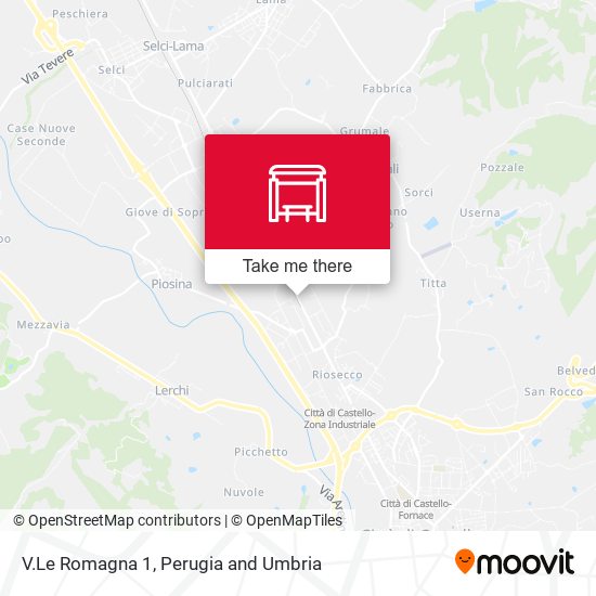 V.Le Romagna 1 map