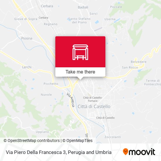 Via Piero Della Francesca 3 map