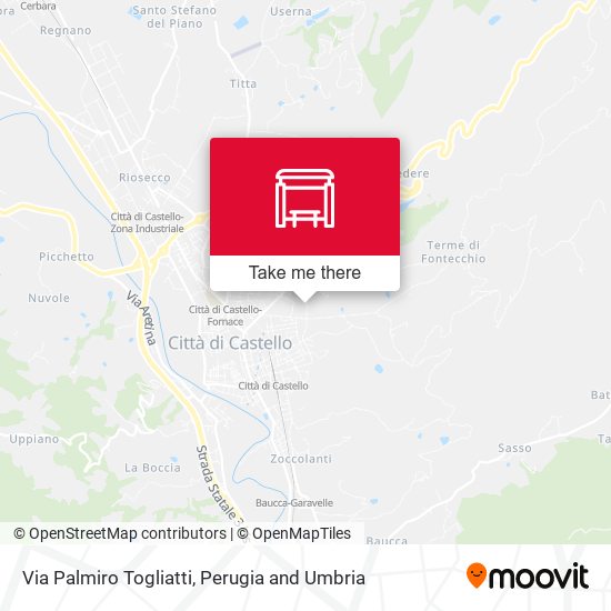 Via Palmiro Togliatti map