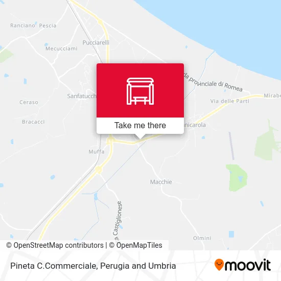 Pineta Shopping Center map