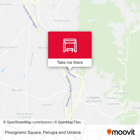 Pissignano Square map