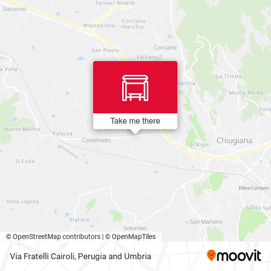 Via Fratelli Cairoli map