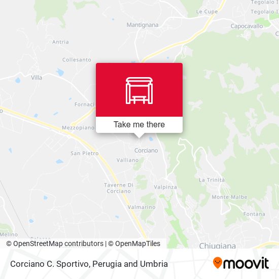 Corciano C. Sportivo map