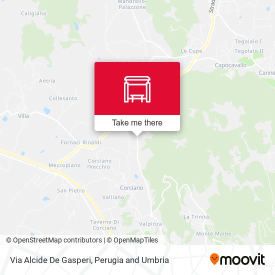 Via Alcide De Gasperi map
