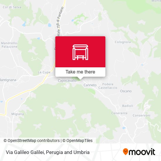 Via Galileo Galilei map