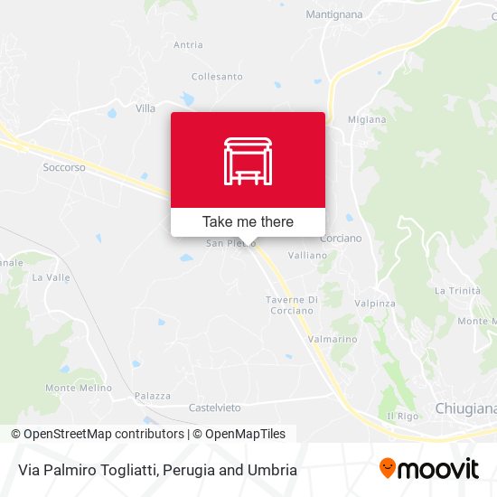 Via Palmiro Togliatti map