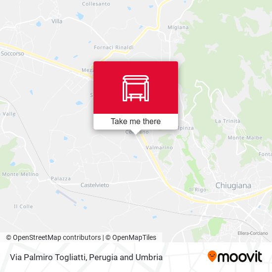 Via Palmiro Togliatti map