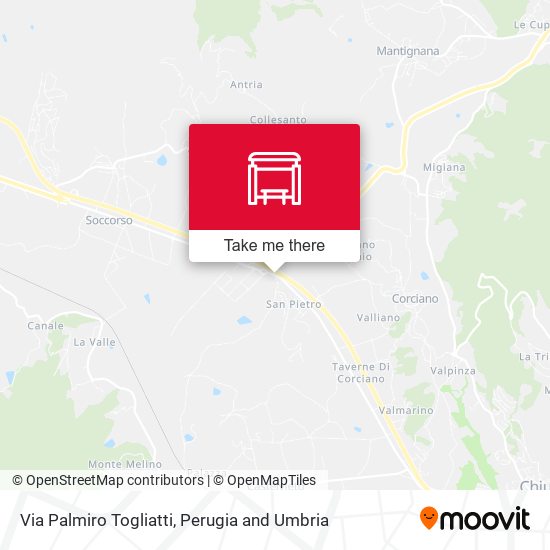 Via Palmiro Togliatti map