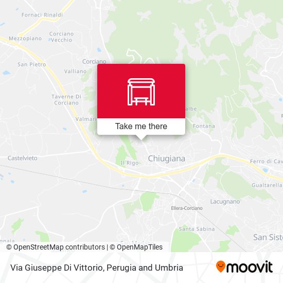Via Giuseppe Di Vittorio map