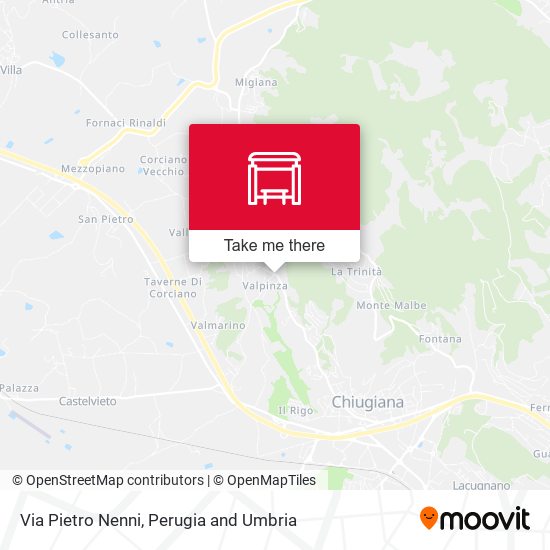 Via Pietro Nenni map