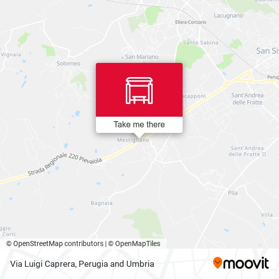 Via Luigi Caprera map