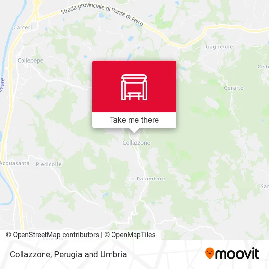 Collazzone map