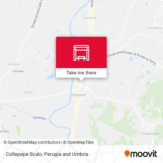 Collepepe Scalo map