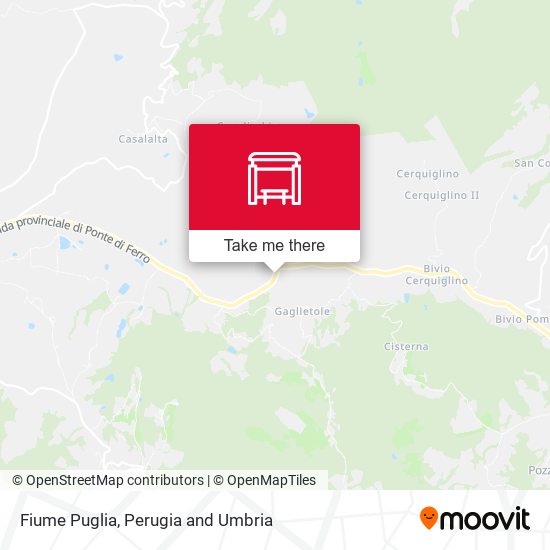 Fiume Puglia map