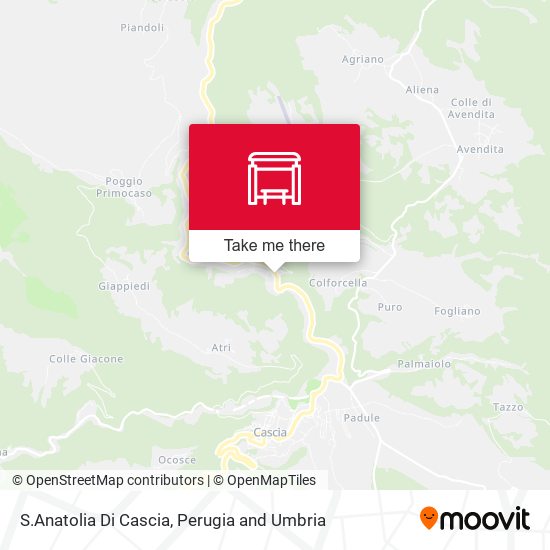 S.Anatolia Di Cascia map