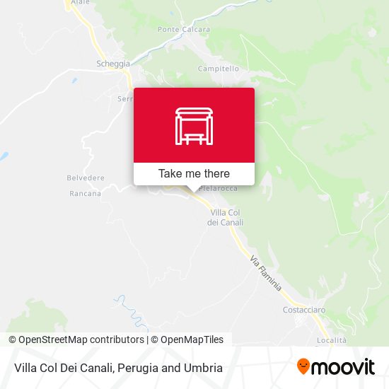 Villa Col Dei Canali map