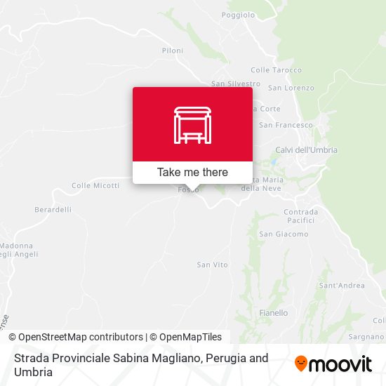 Strada Provinciale Sabina Magliano map